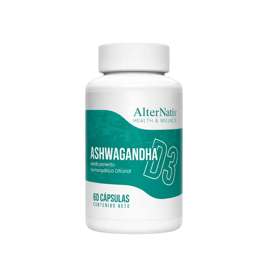 Ashwagandha D3 cápsulas x60 homeopático oficinal Alternativ. Calidad Jaquin France. Uso bajo orientación profesional.