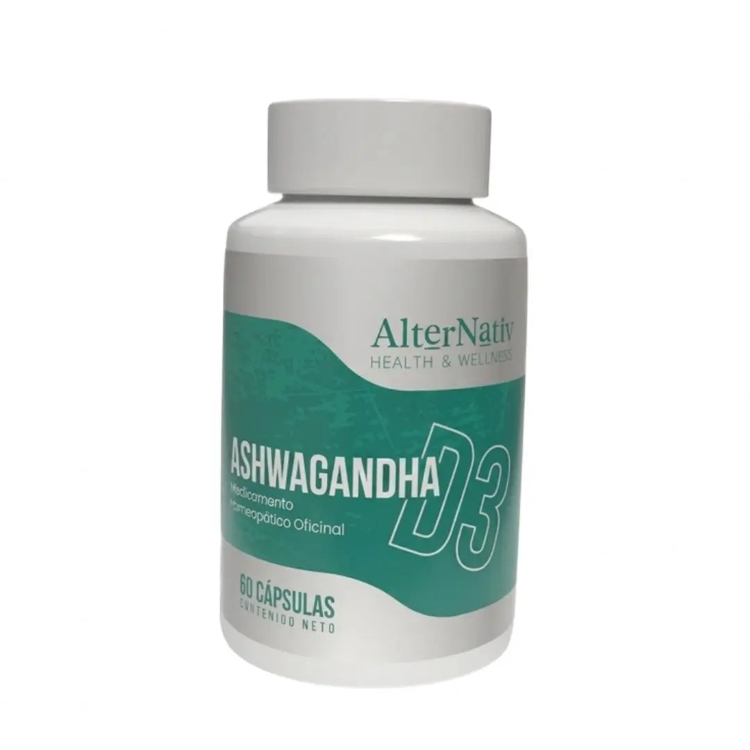 Ashwagandha D3 cápsulas x60 homeopático oficinal Alternativ. Calidad Jaquin France. Uso bajo orientación profesional.