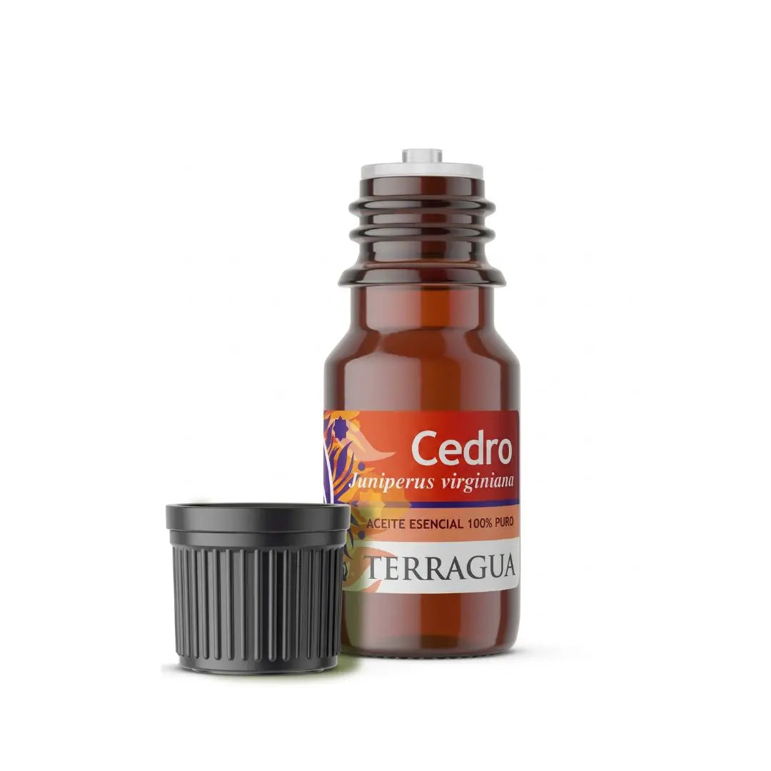 Aceite esencial de cedro Juniperus virginiana Terragua para aromaterapia y relajación