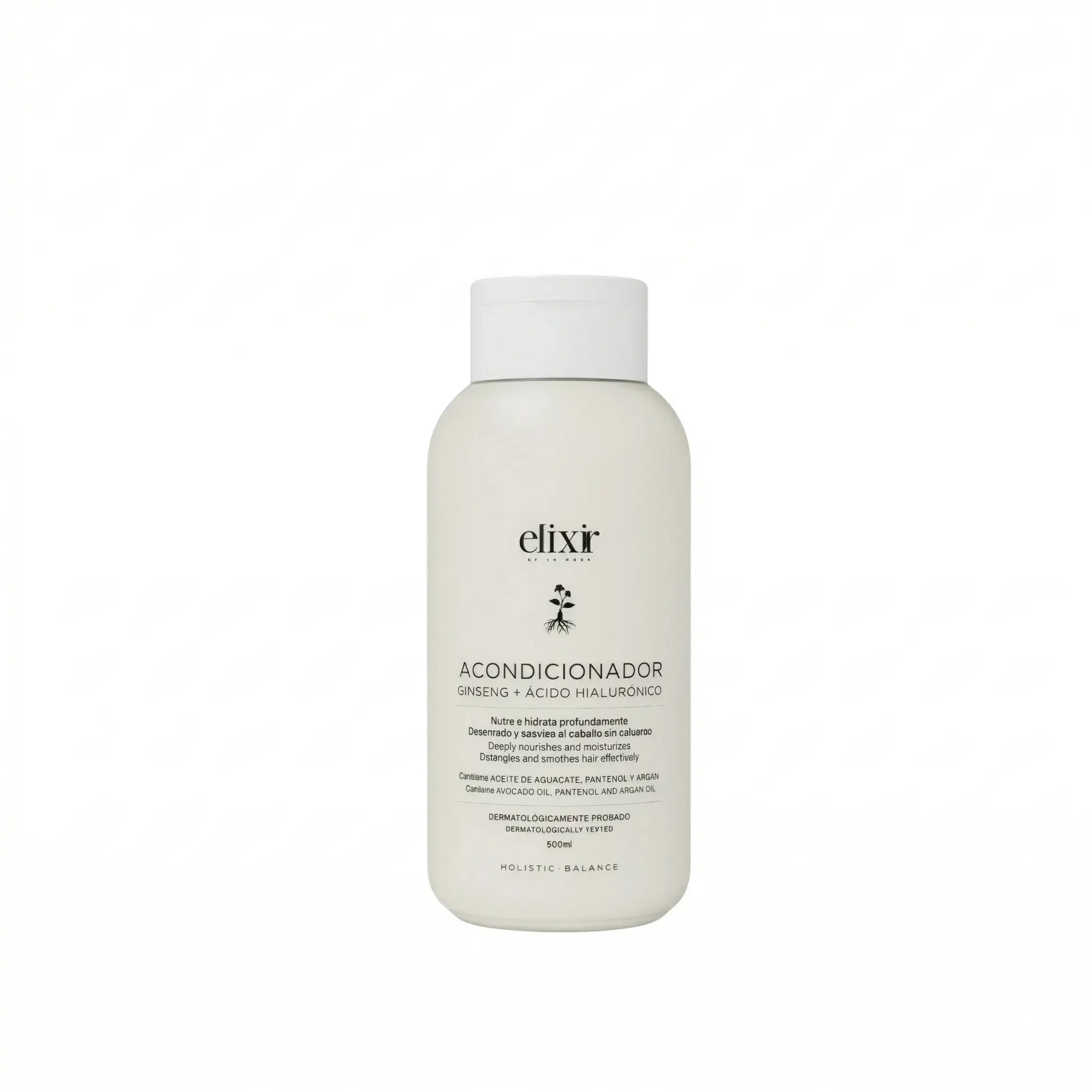 Acondicionador natural con ginseng y ácido hialurónico 250 ml. Hidratación profunda, brillo y control frizz para todo tipo de cabello.