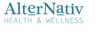 Logo de Alternativ, farmacia especializada en medicina integrativa y funcional en Colombia, inspirada en el bienestar consciente y el equilibrio interior.