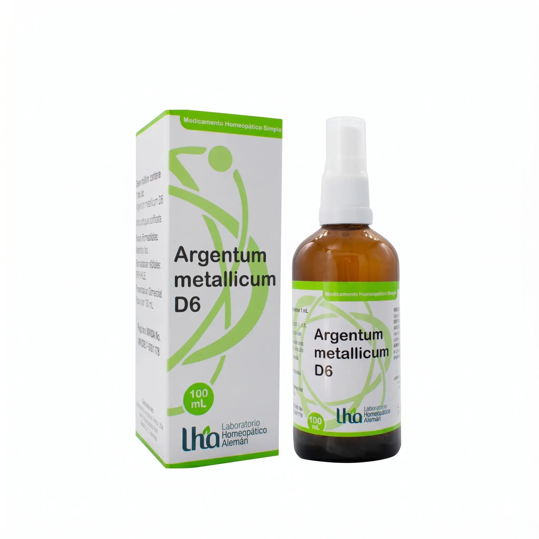 Argentum Metallicum D6 spray 100 ml medicamento homeopático fórmula médica Colombia Alternativ