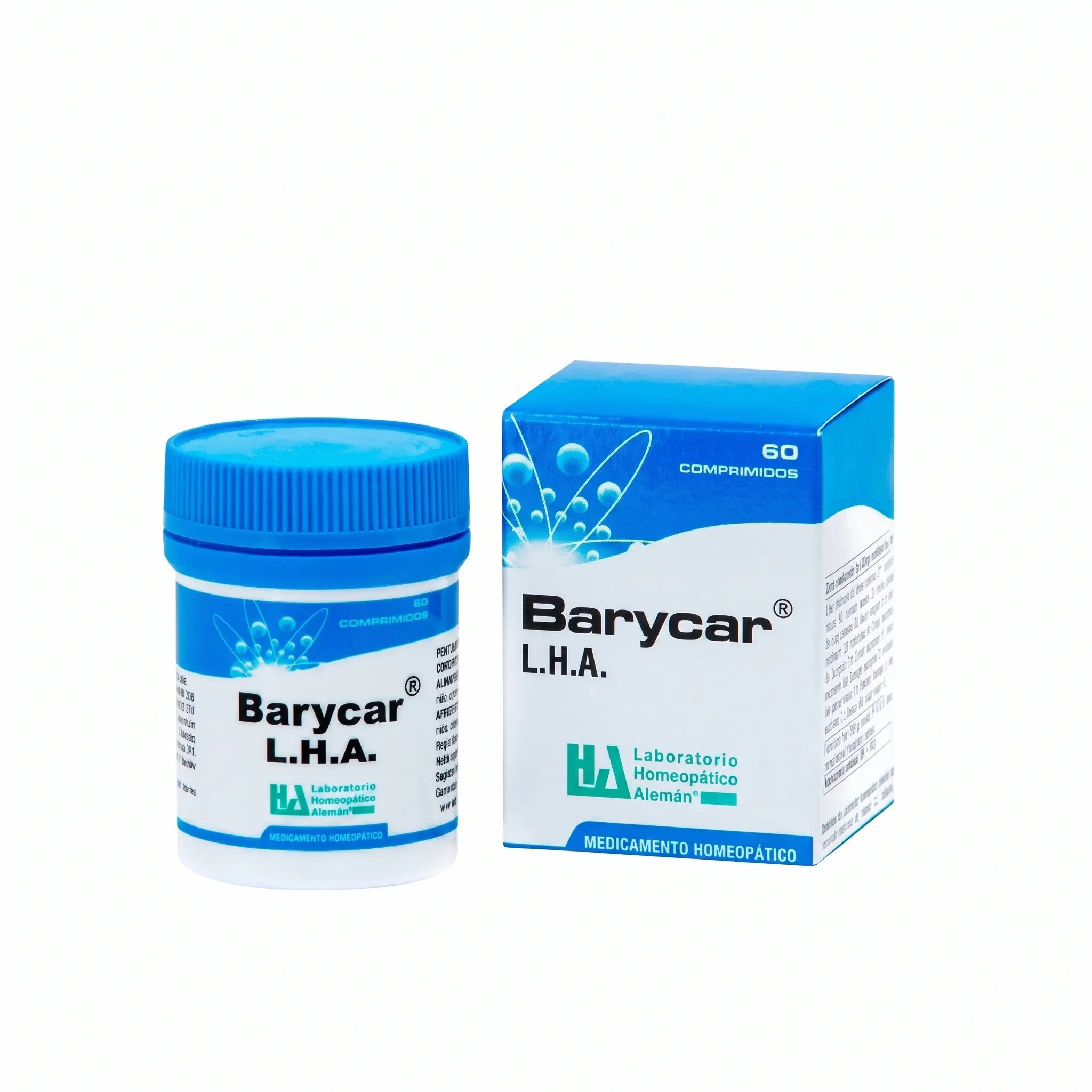 Barycar comprimidos LHA x60 medicamento homeopático fórmula médica Colombia Alternativ