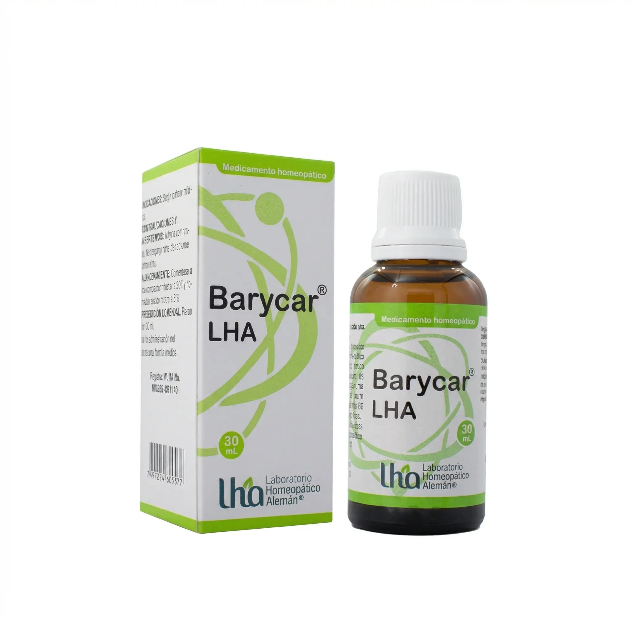 Barycar gotas LHA 30 ml medicamento homeopático fórmula médica Colombia Alternativ