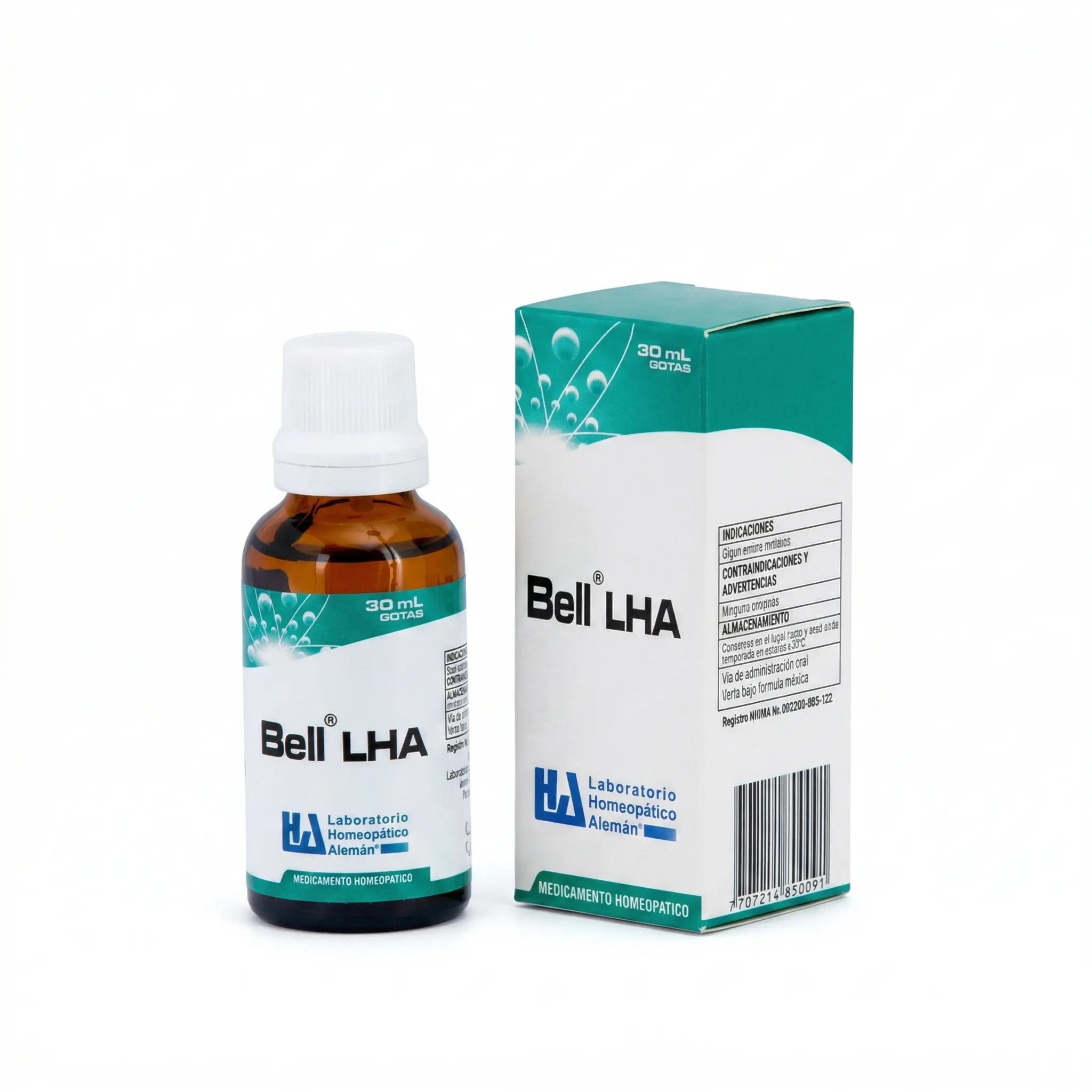 Bell gotas LHA 30 ml medicamento homeopático fórmula médica Colombia Alternativ