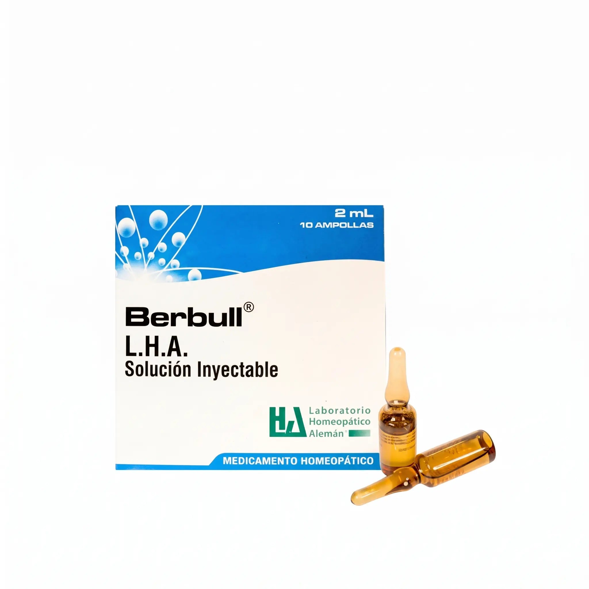Berbull ampollas LHA x10 2 ml medicamento homeopático inyectable fórmula médica Colombia Alternativ
