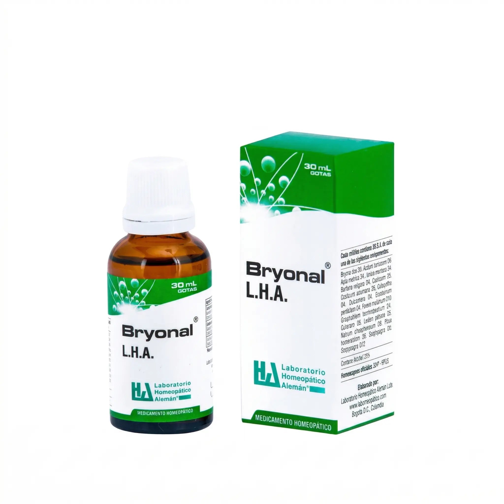 Bryonal gotas LHA 30 ml medicamento homeopático fórmula médica Colombia Alternativ