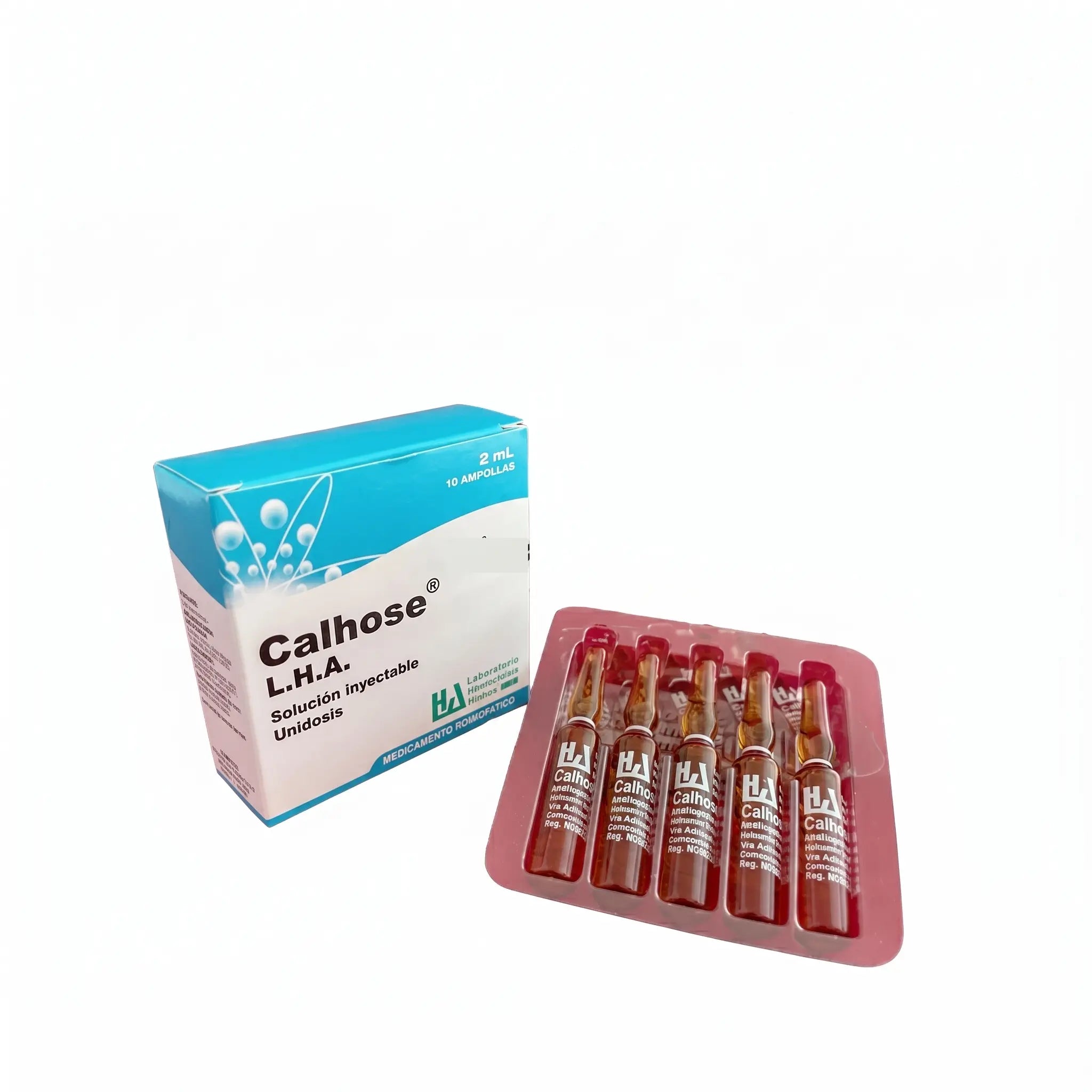 Calhose ampollas LHA x10 2 ml medicamento homeopático inyectable fórmula médica Colombia Alternativ