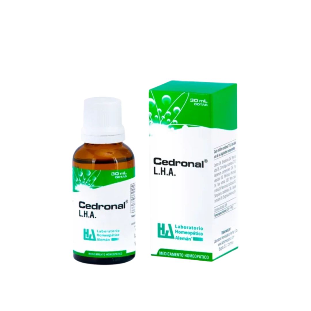 Cedronal gotas LHA 30 ml medicamento homeopático fórmula médica Colombia Alternativ