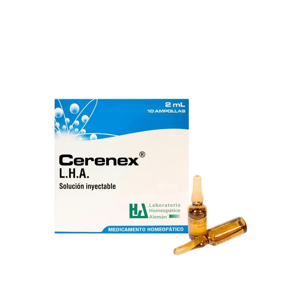 Cerenex ampollas LHA x10 2 ml medicamento homeopático inyectable fórmula médica Colombia Alternativ