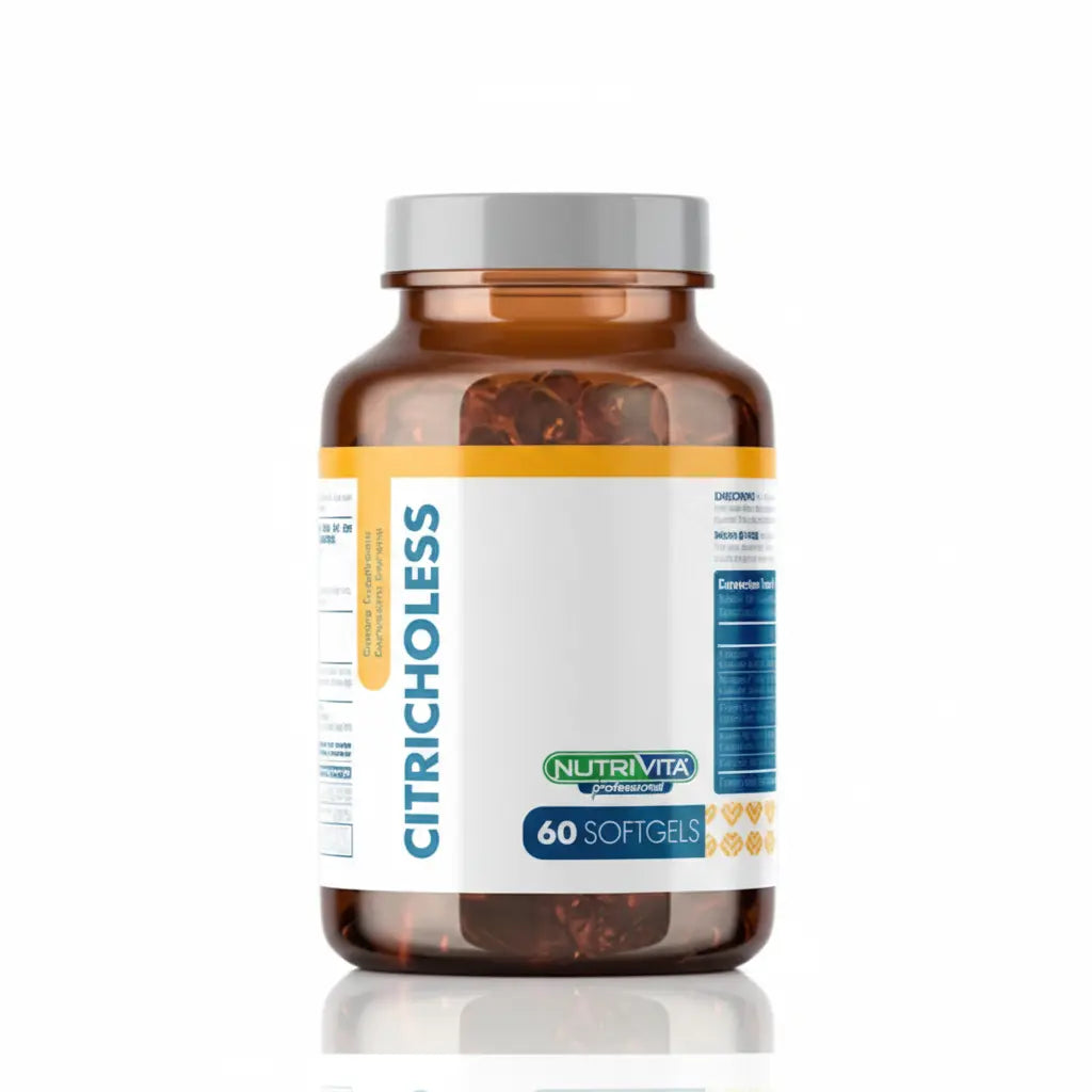 CitriCholess Aceite de Naranja y Bergamota Nutrivita 60 softgels suplemento dietario distribuido por Alternativ en Colombia