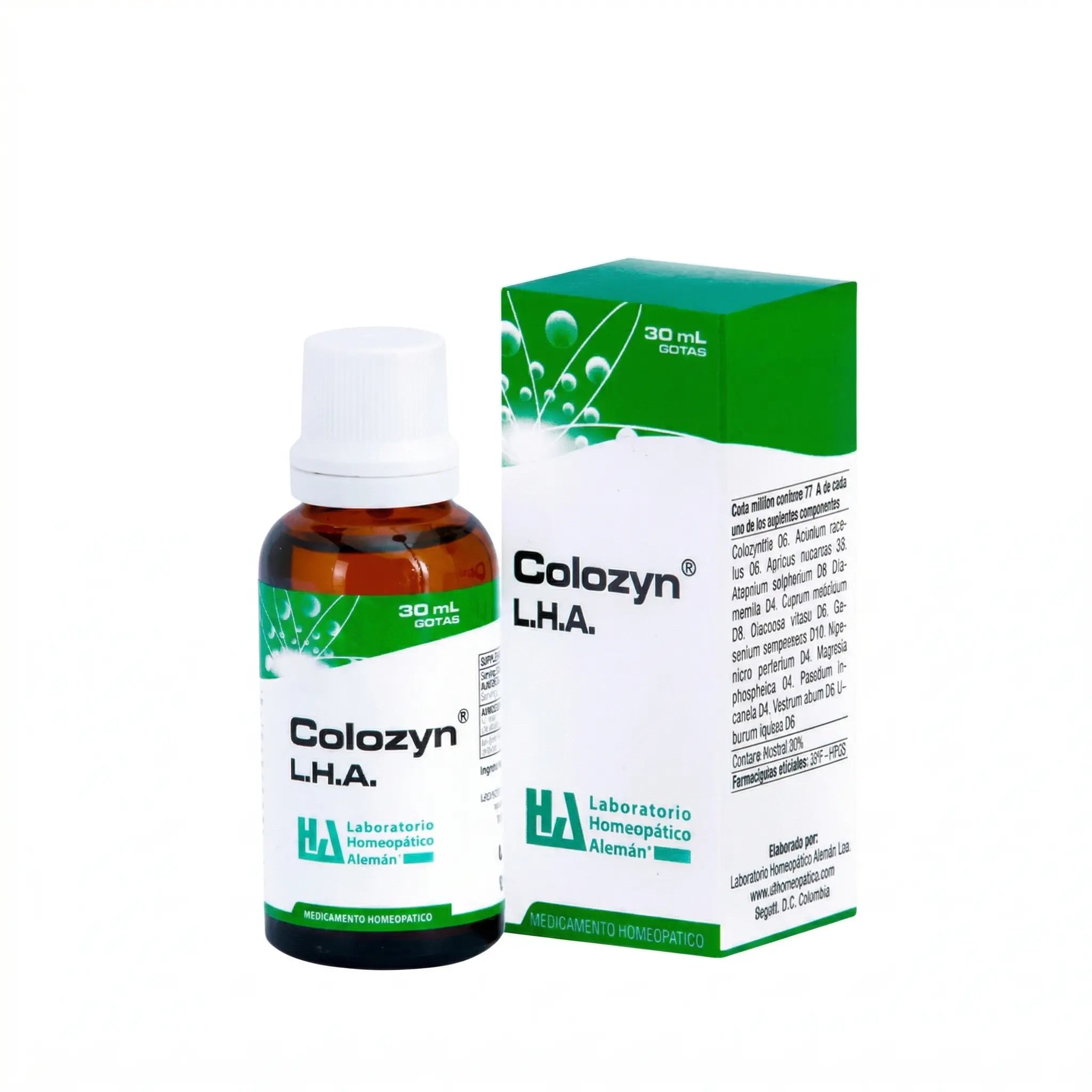 olozyn gotas LHA 30 ml medicamento homeopático fórmula médica Colombia Alternativ
