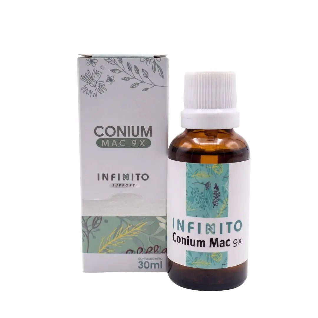 Conium Mac 9X Gotas medicamento homeopático oficinal elaborado por Laboratorio Infinito H&V y distribuido por Alternativ S.A.S.