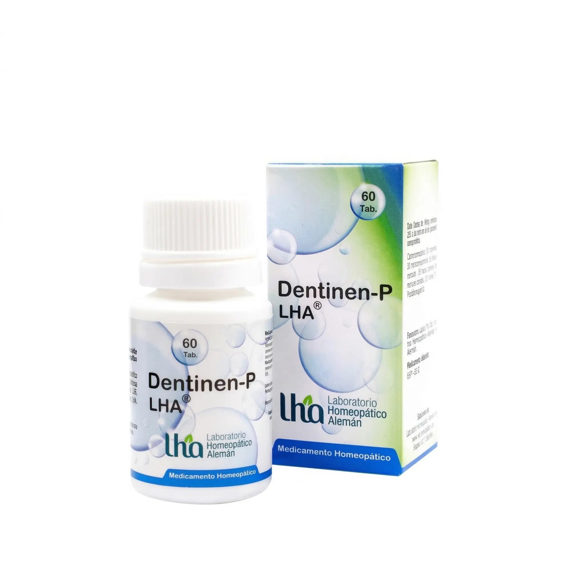 Dentinen-P LHA tabletas medicamento homeopático caja x60 registro INVIMA Colombia