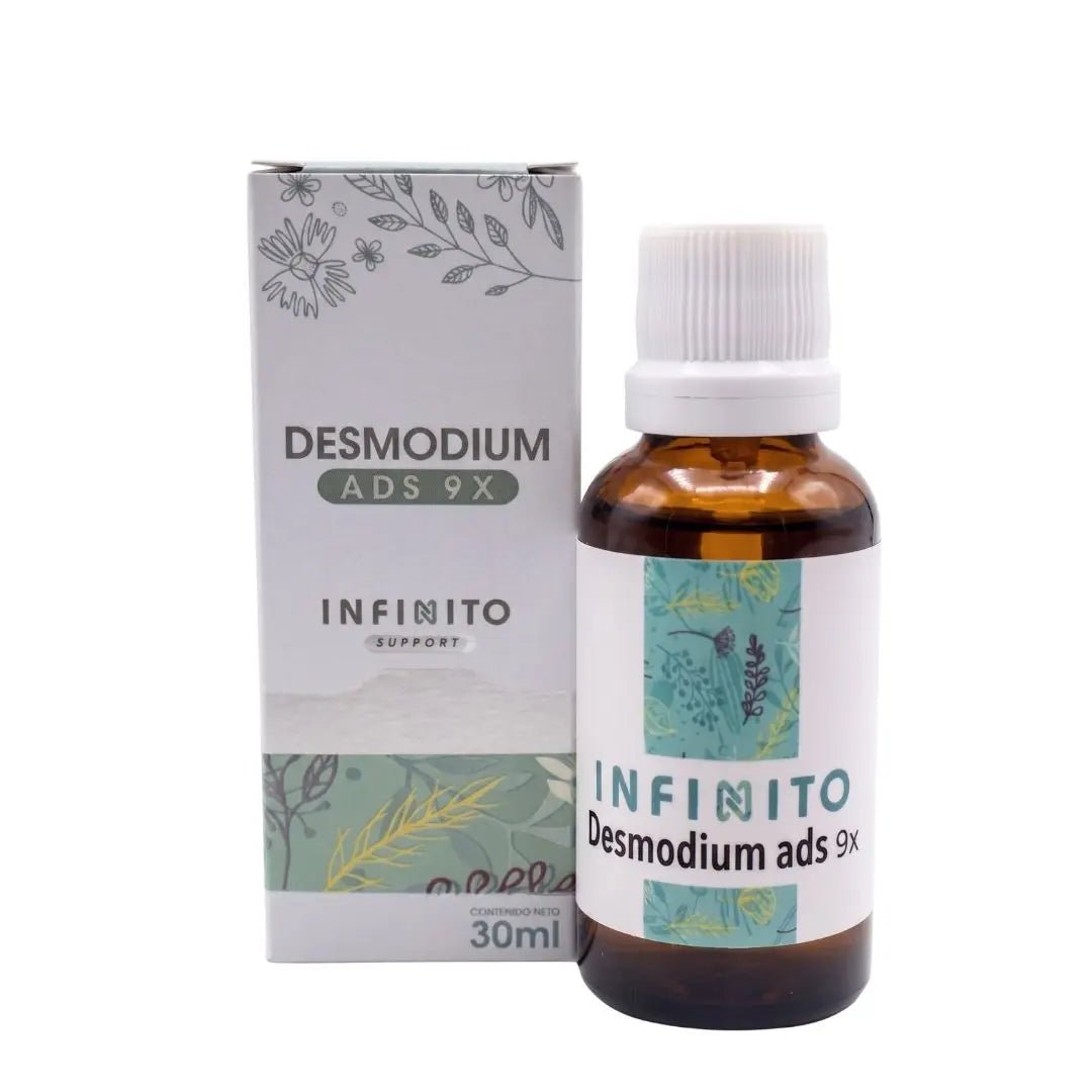 Desmodium Asc 9X Gotas medicamento homeopático oficinal elaborado por Laboratorio Infinito H&V y distribuido por Alternativ S.A.S.