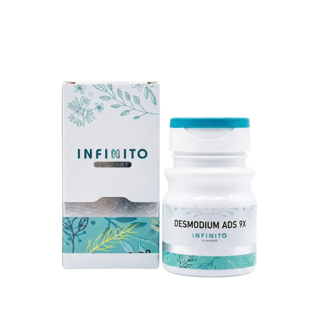 Desmodium Asc 9X Gotas medicamento homeopático oficinal elaborado por Laboratorio Infinito H&V y distribuido por Alternativ S.A.S.