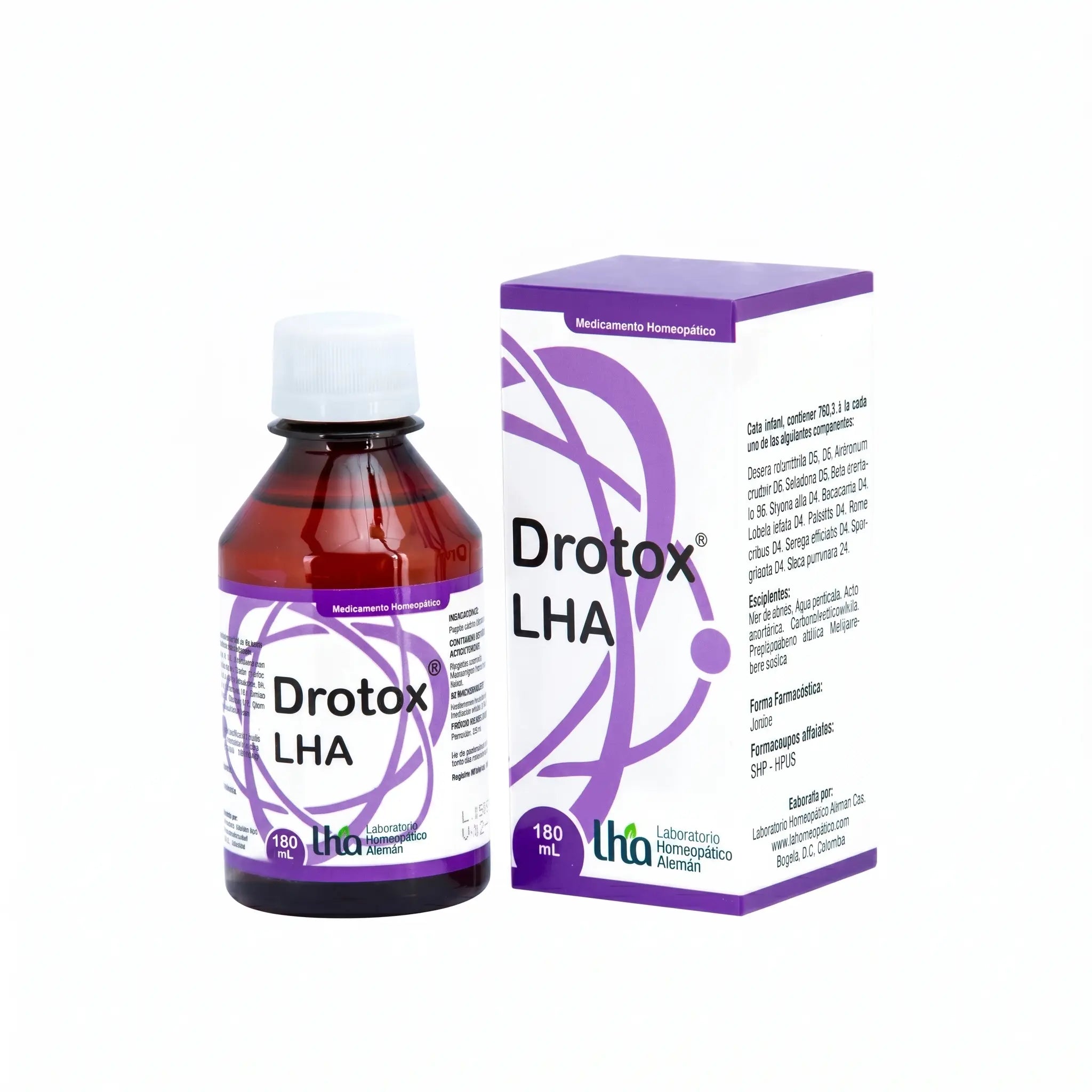 Drotox jarabe LHA 180 ml medicamento homeopático fórmula médica Colombia Alternativ