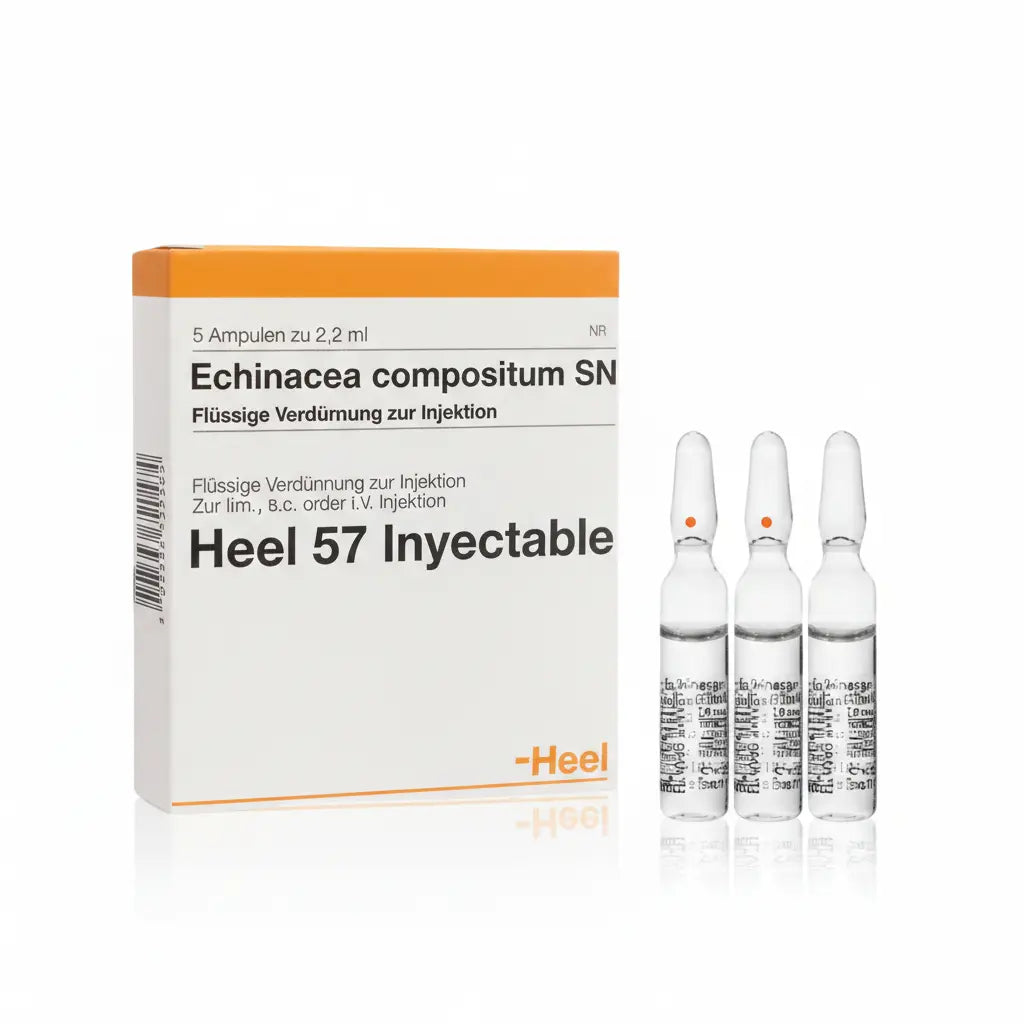 Echinacea Compositum Ampolla caja x 5 ampollas 2.2 mL medicamento homeopático con fórmula médica distribuido por Alternativ en Colombia