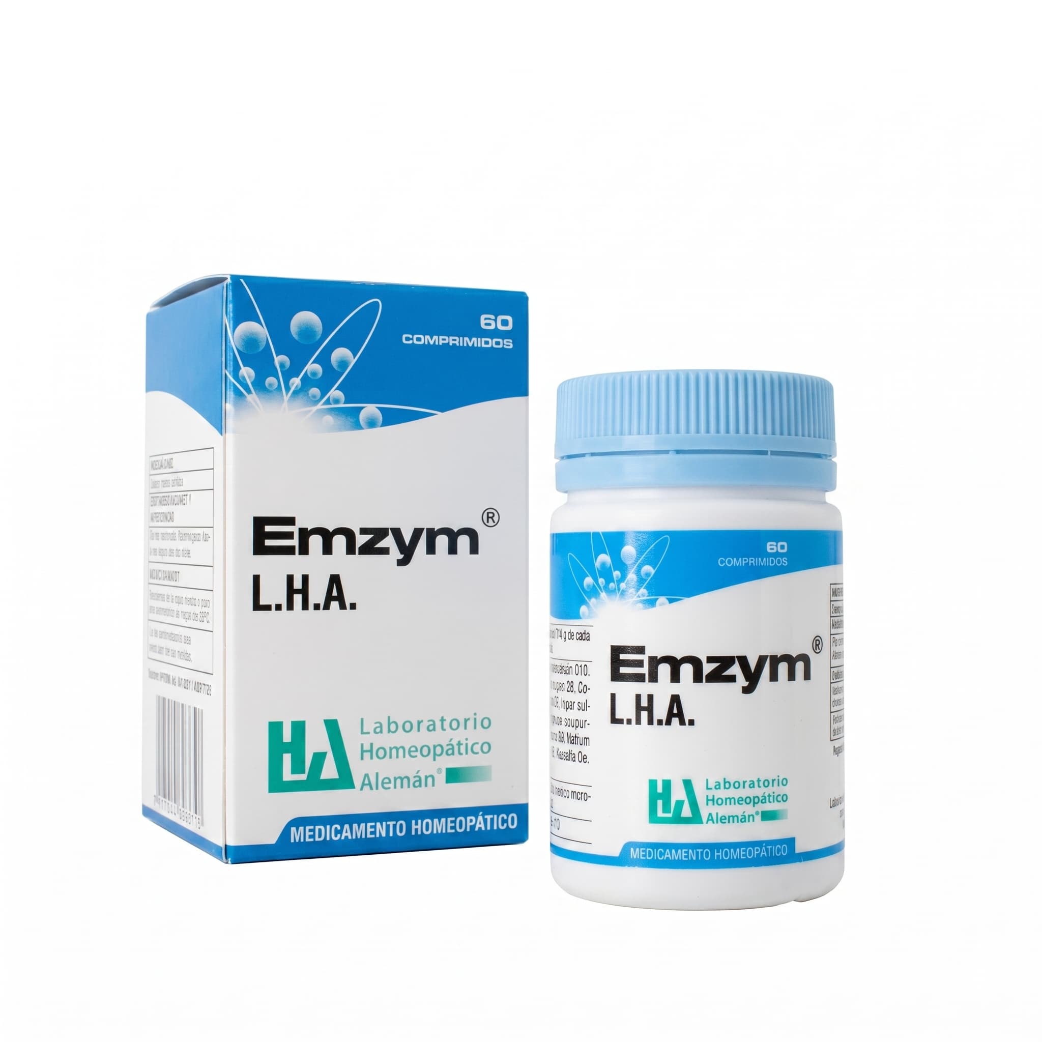 Emzym comprimidos LHA x100 medicamento homeopático fórmula médica Colombia Alternativ
