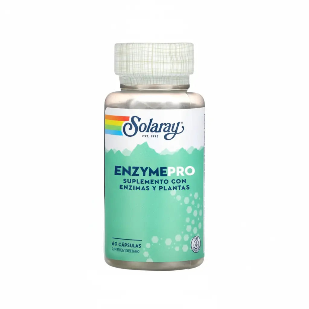 EnzymePro Solaray – Suplemento dietario con enzimas digestivas. Importado por Magna Trade y distribuido por Alternativ SAS, farmacia integrativa en Colombia.