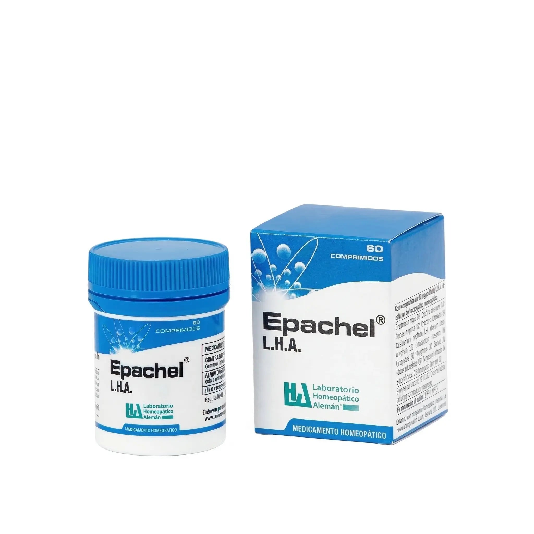 Epachel LHA tabletas medicamento homeopático frasco x60 registro INVIMA Colombia