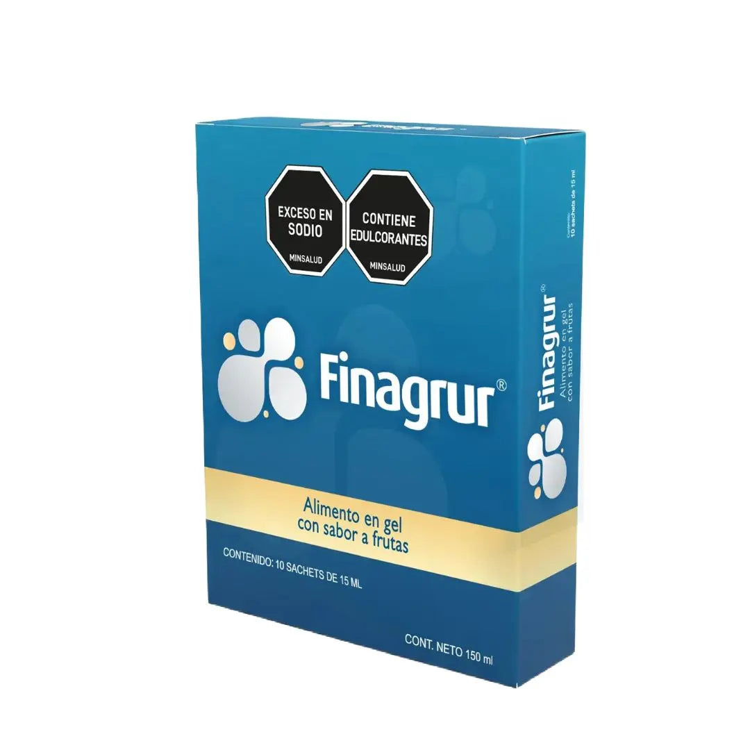 Finagrur sachets con alginato de sodio para manejo de reflujo gastroesofágico y acidez estomacal