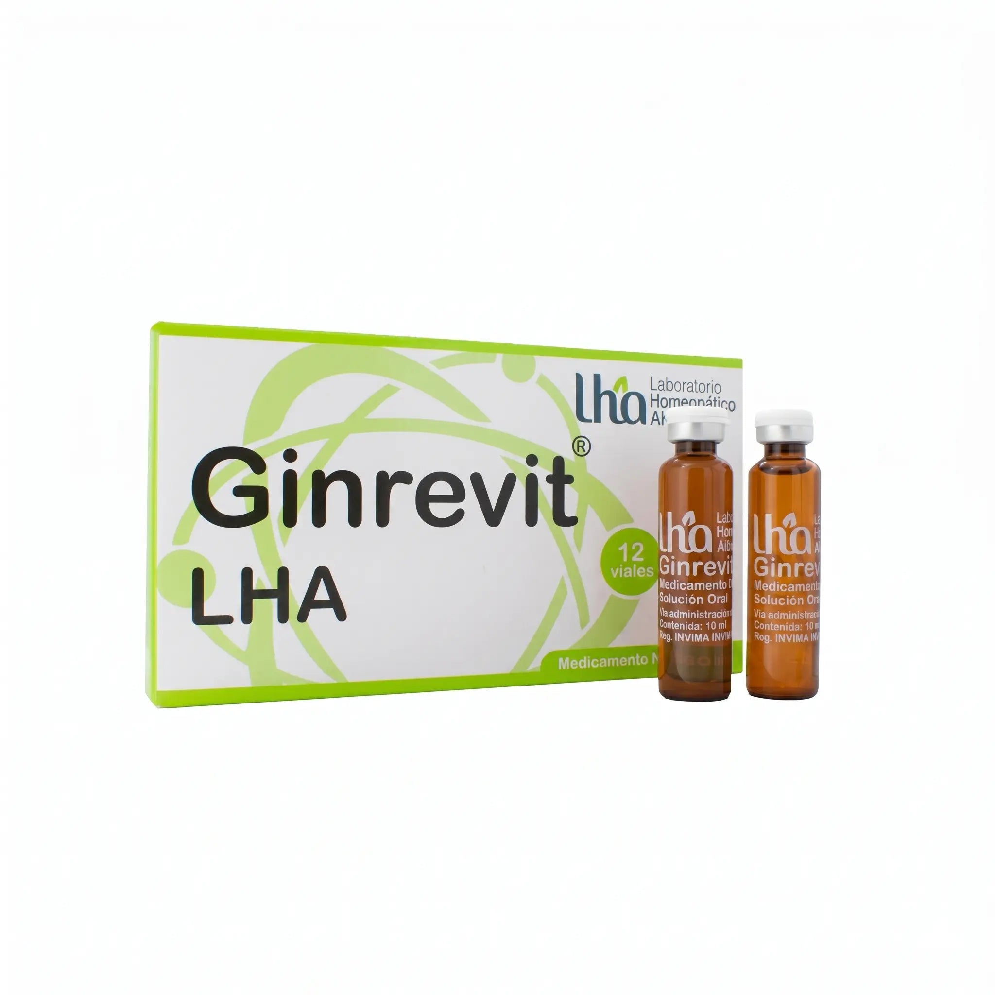 Ginrevit viales LHA x12 medicamento homeopático fórmula médica Colombia Alternativ