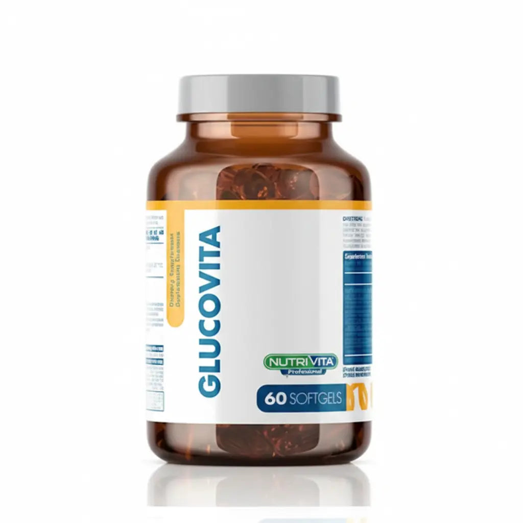 Glucovita Nutrivita 60 softgels suplemento dietario distribuido por Alternativ en Colombia