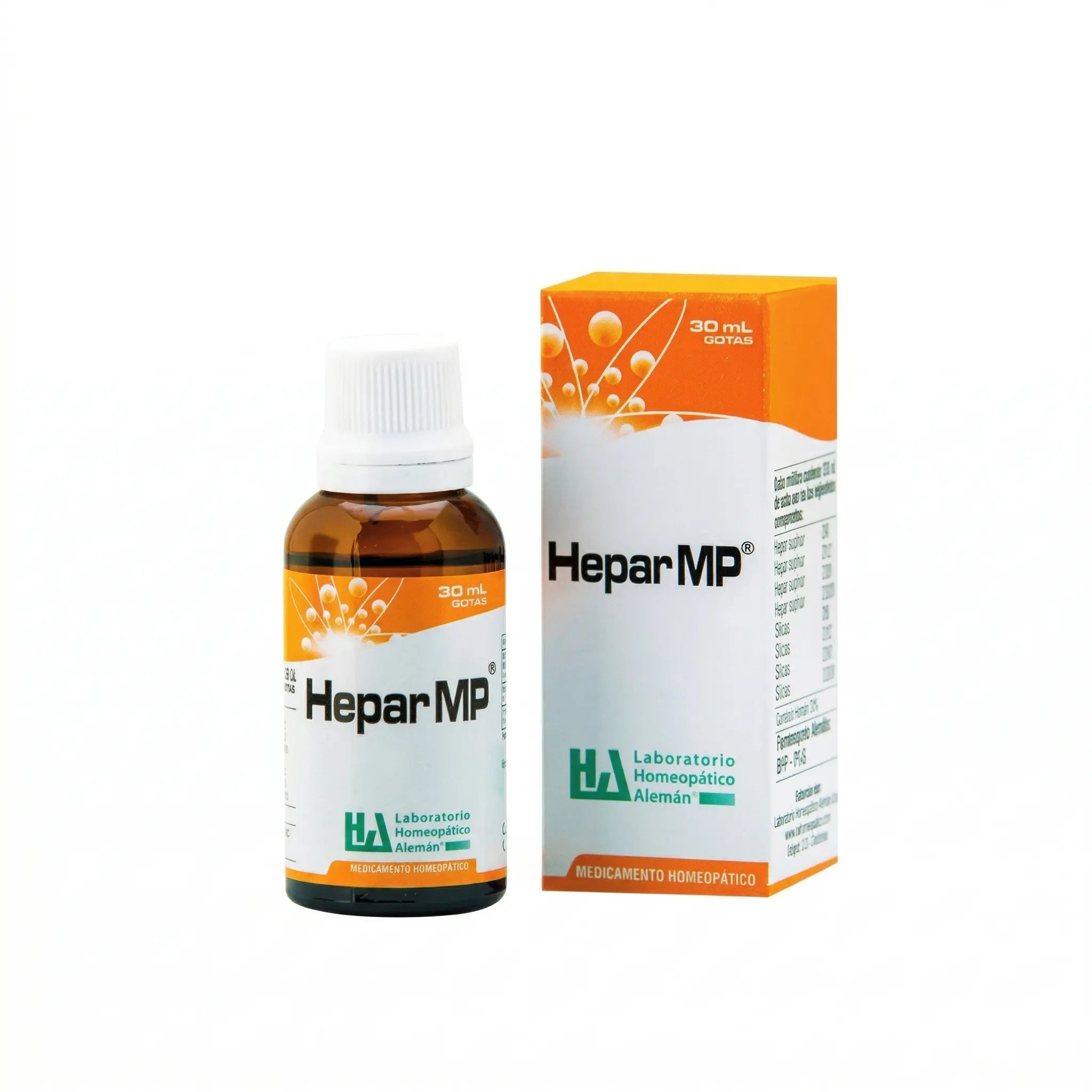 Hepar MP gotas LHA 30 ml medicamento homeopático fórmula médica Colombia Alternativ