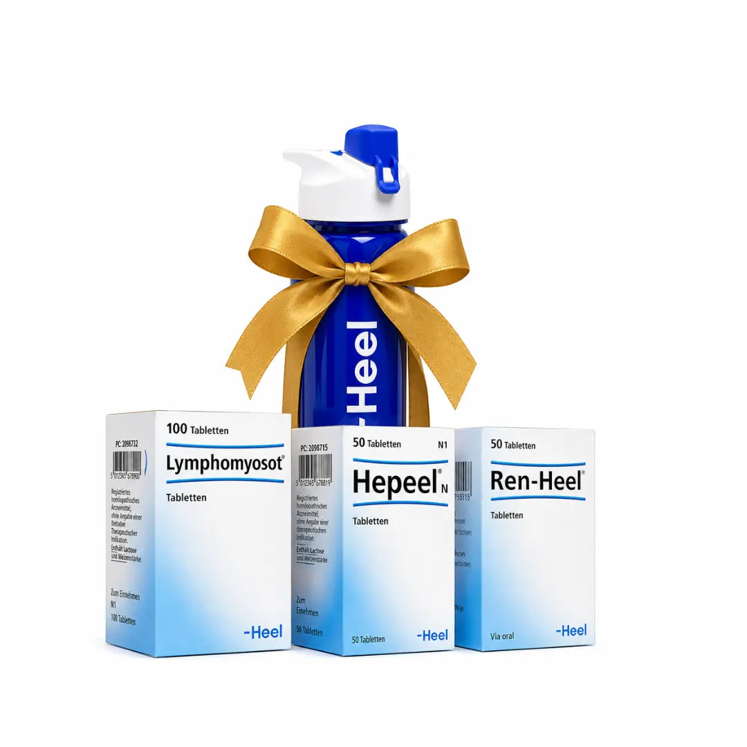 Imagen del producto Kit Detox Pro Heel Tabletas, combinación de medicamentos homeopáticos Heel Alemania de uso oral, distribuido por Farmacia Alternativ Colombia.