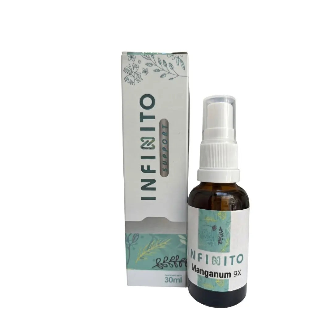 Manganum 9X Spray medicamento homeopático oficinal elaborado por Laboratorio Infinito H&V y distribuido por Alternativ S.A.S.