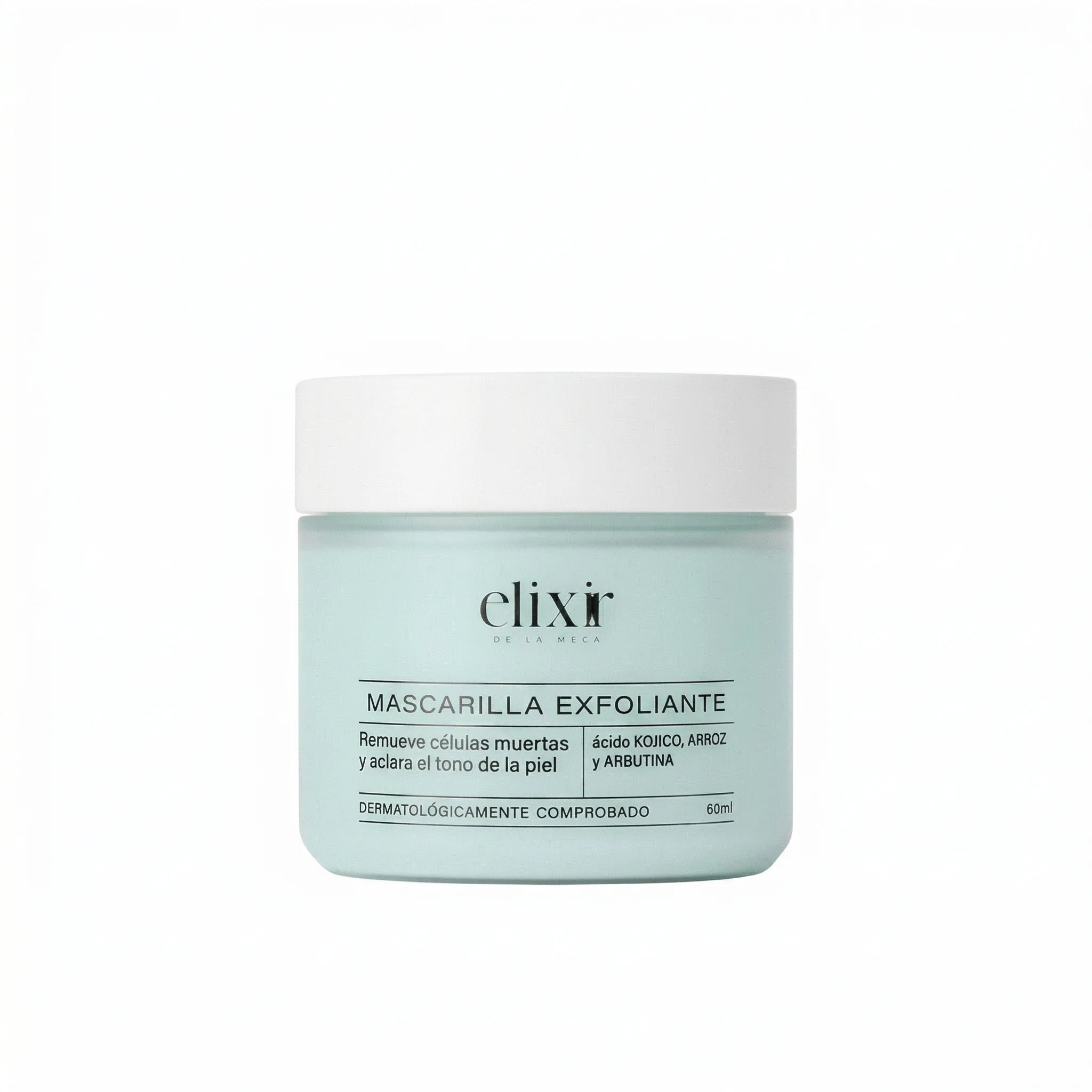 Mascarilla exfoliante Elixir 60 ml ácido kójico arroz luminosidad textura piel Colombia Alternativ