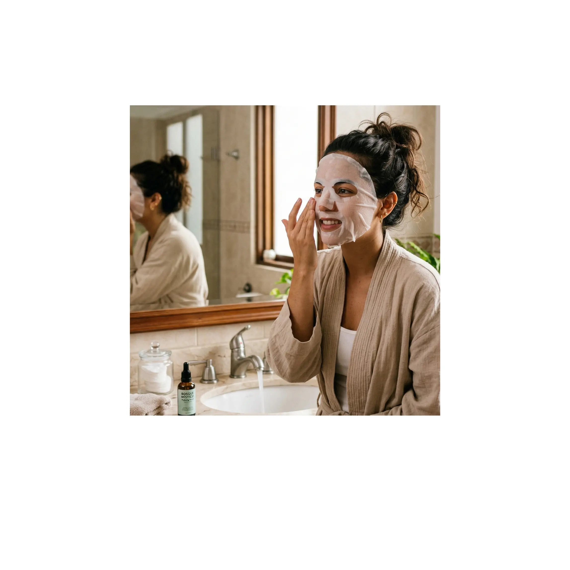 Mascarilla rejuvenecedora Elixir 25 ml ácido hialurónico hidratación efecto glow piel Colombia Alternativ