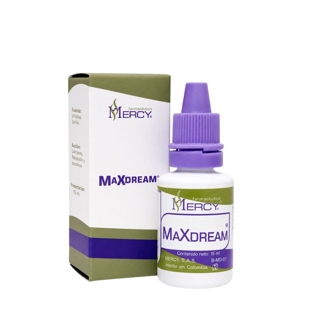 MaxDream Gotas medicamento homeopático elaborado por Laboratorios Mercy y distribuido por Alternativ S.A.S.