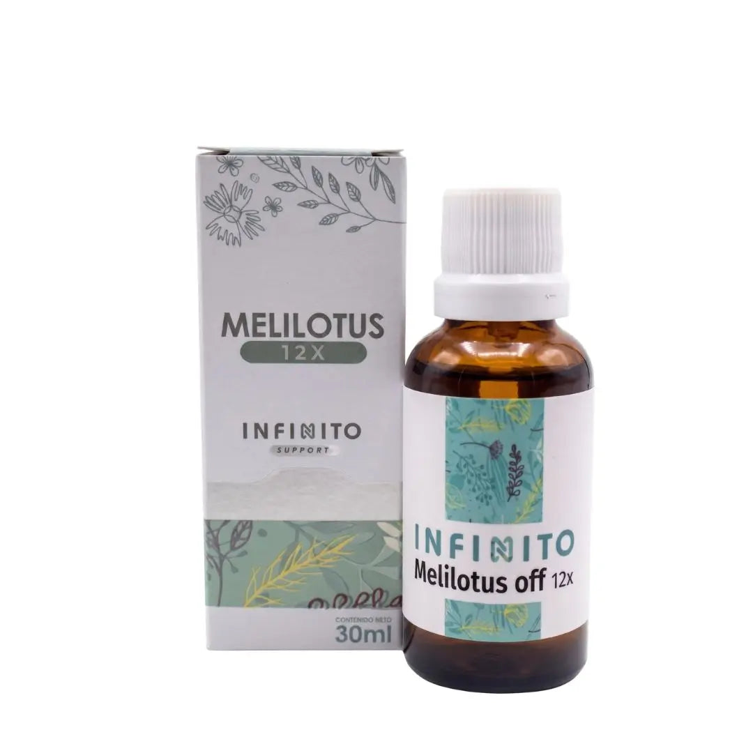 Melilotus 12X Gotas medicamento homeopático oficinal elaborado por Laboratorio Infinito H&V y distribuido por Alternativ S.A.S.