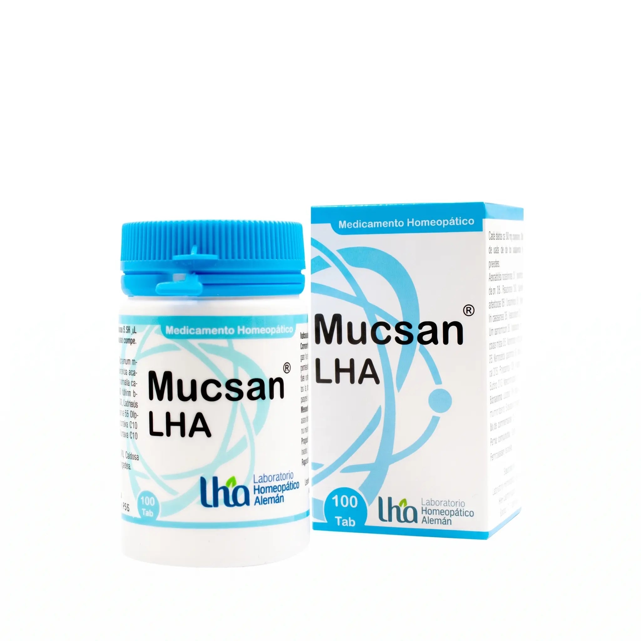 Mucsan comprimidos LHA x100 medicamento homeopático fórmula médica Colombia Alternativ