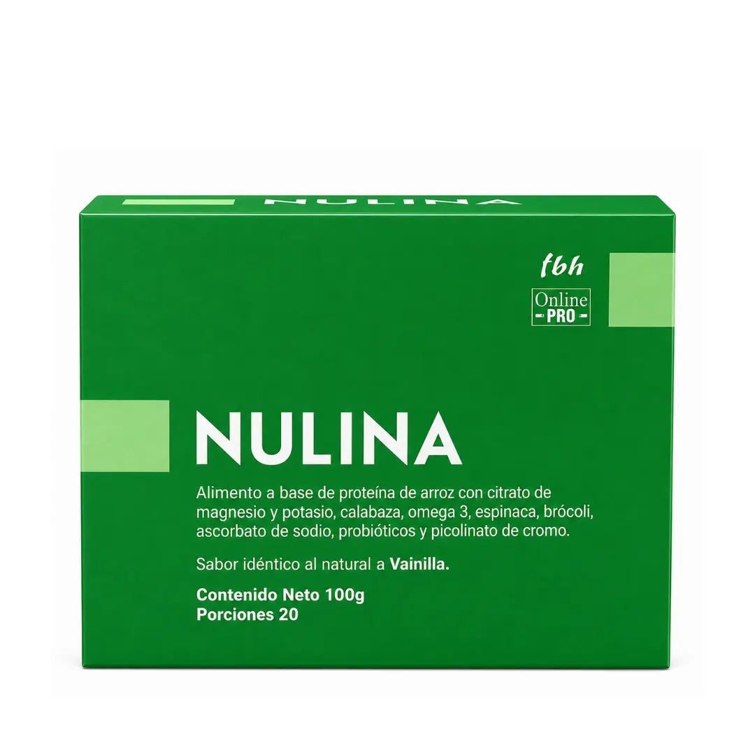 Nulina Jaquin de Francia x 20 sobres, alimento funcional con 11 cepas probióticas, picolinato de cromo, magnesio, omega 3 y proteína de arroz