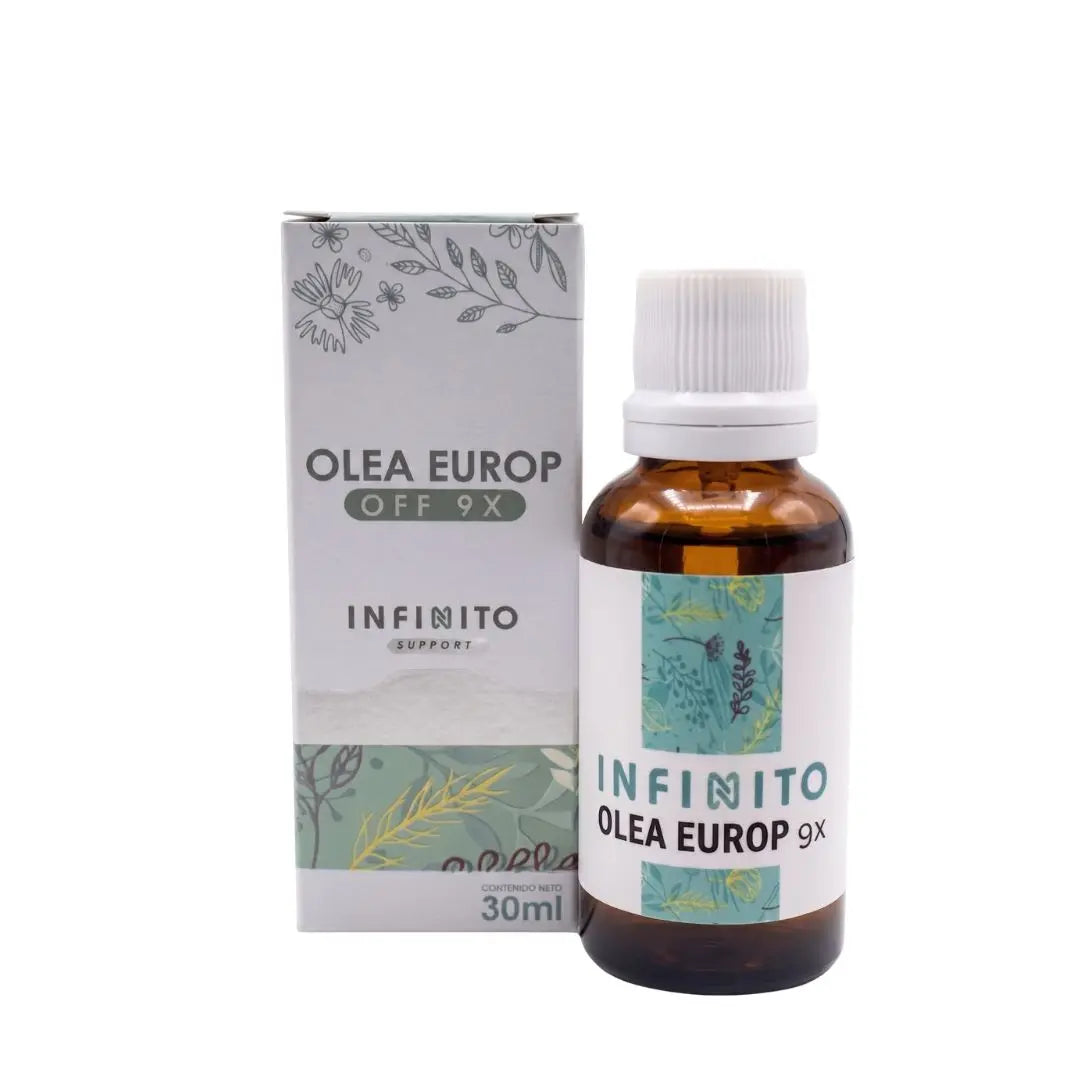 Olea Europea 9X Gotas medicamento homeopático oficinal elaborado por Laboratorio Infinito H&V y distribuido por Alternativ S.A.S.