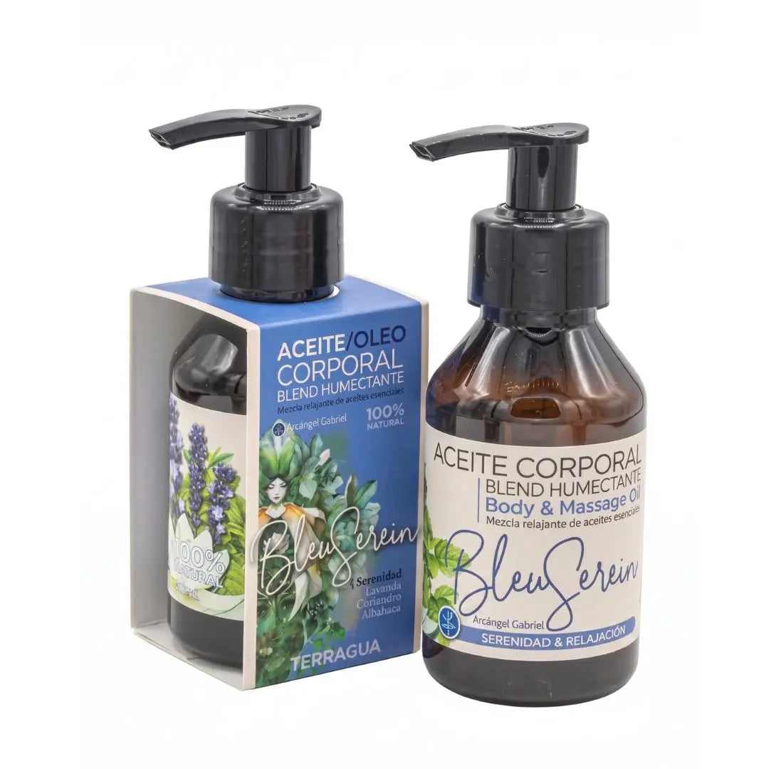 Óleo corporal Bleu Serein Terragua aceite relajante con lavanda para descanso y bienestar