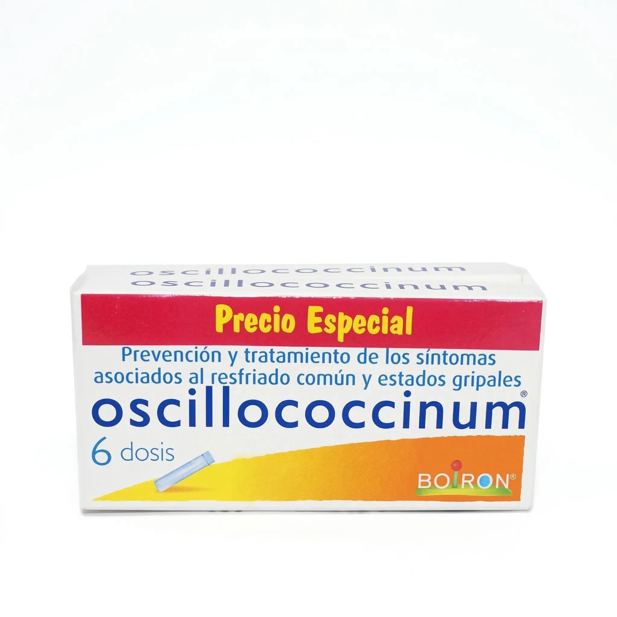 Oscillococcinum Boiron x 6 dosis unidosis glóbulos medicamento homeopático Colombia