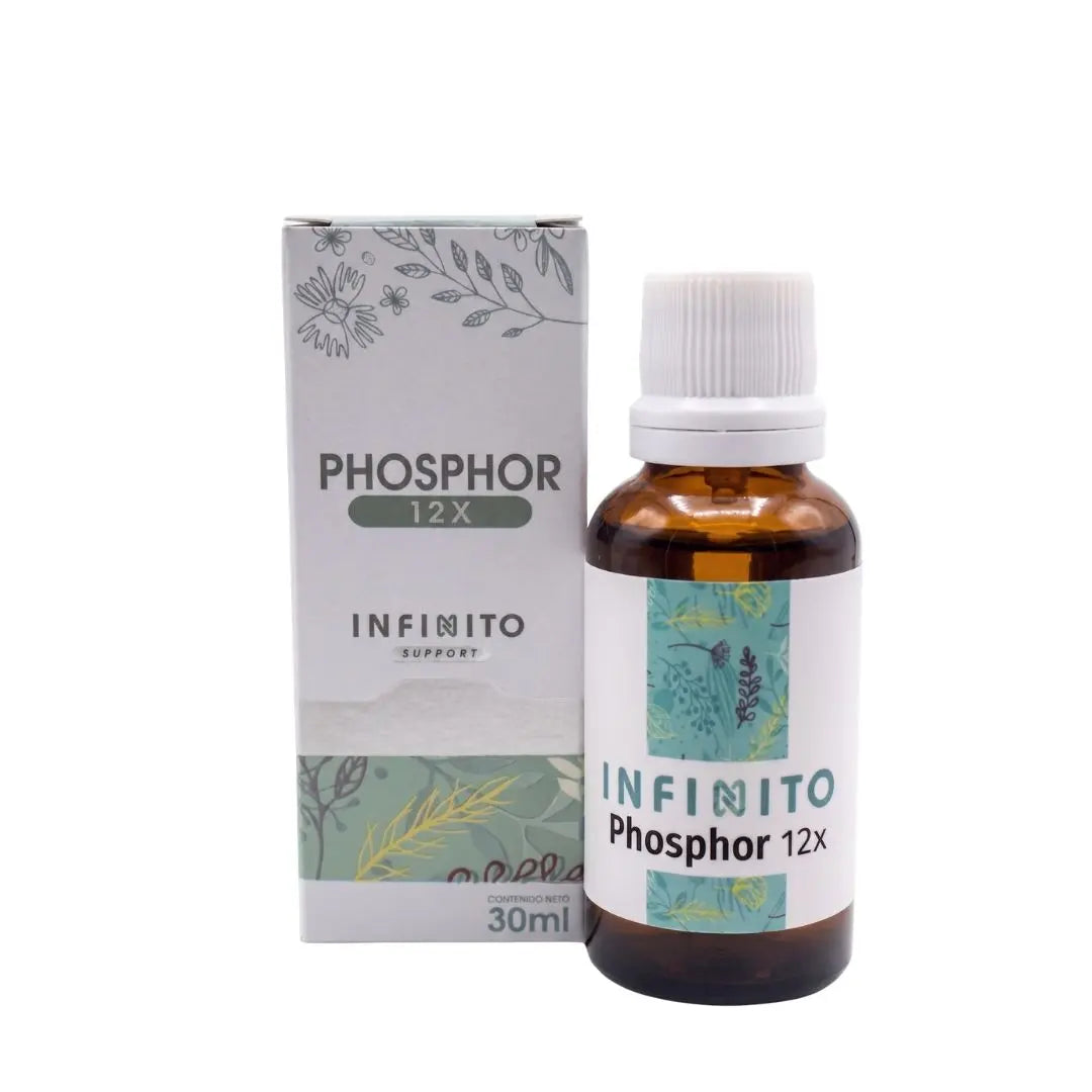 Phosphor 12X Gotas medicamento homeopático oficinal elaborado por Laboratorio Infinito H&V y distribuido por Alternativ S.A.S.