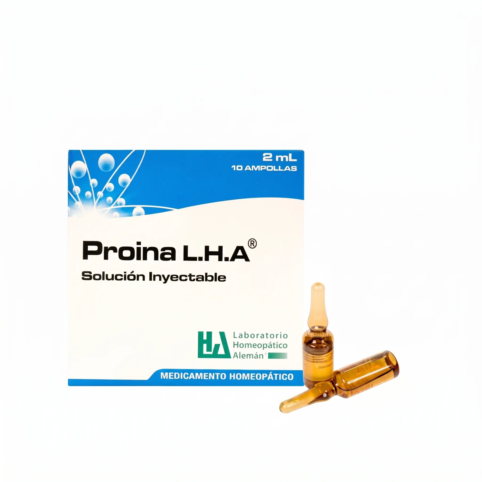 Proina ampollas x10 medicamento homeopático inyectable LHA. Venta bajo fórmula médica en Alternativ Colombia.