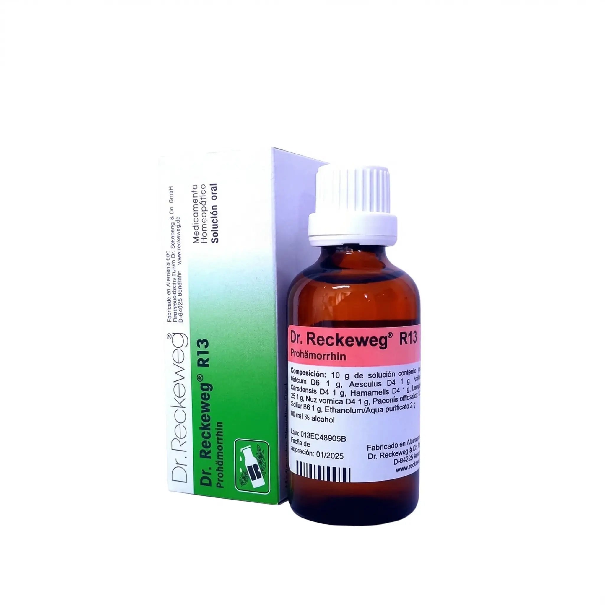 R13 Prohamorrhin Reckeweg gotas 50 ml medicamento homeopático alemán Colombia