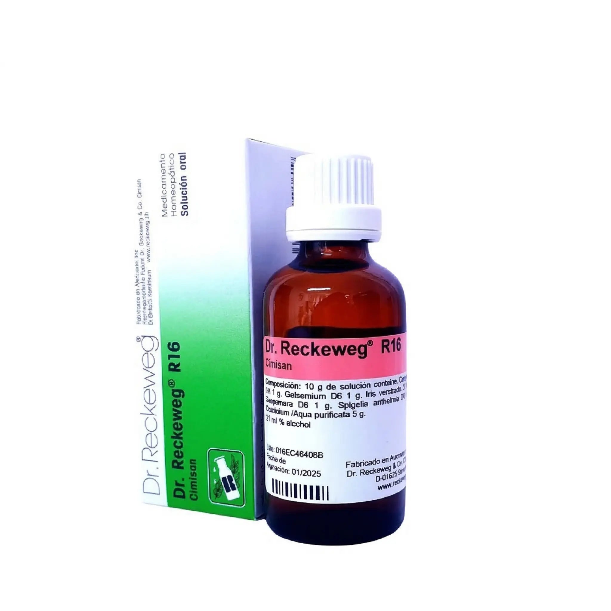 R16 Cimisan Reckeweg gotas 50 ml medicamento homeopático alemán Colombia