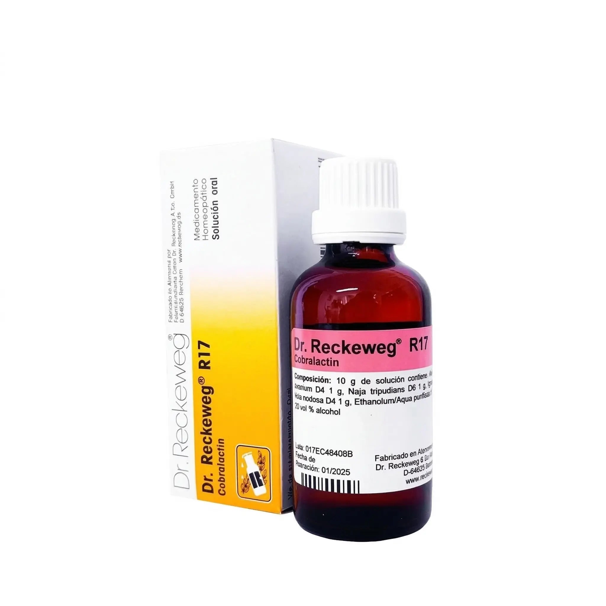 R17 Cobralactin Reckeweg gotas 50 ml medicamento homeopático alemán Colombia