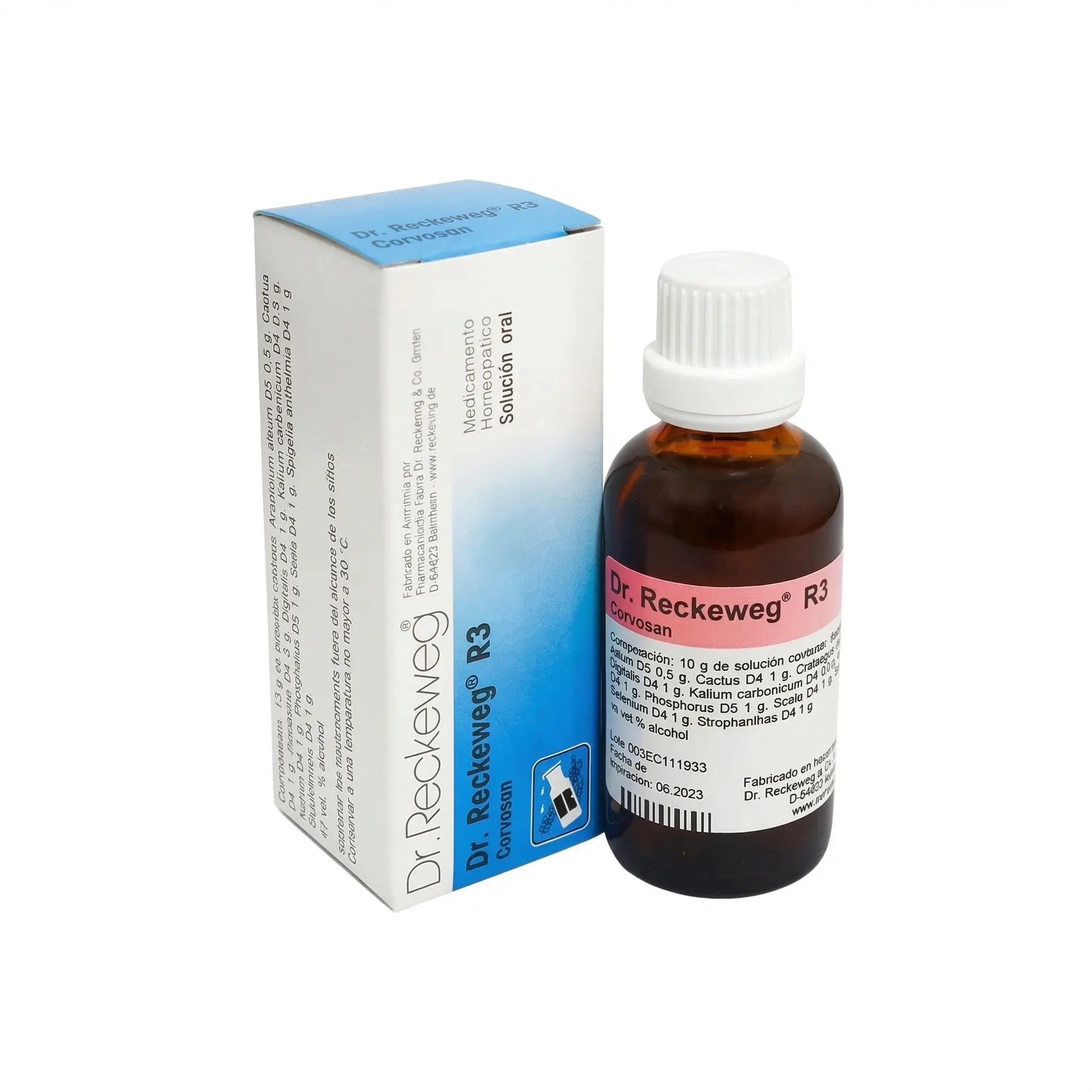 R3 Corvosan Reckeweg gotas 50 ml medicamento homeopático alemán Colombia