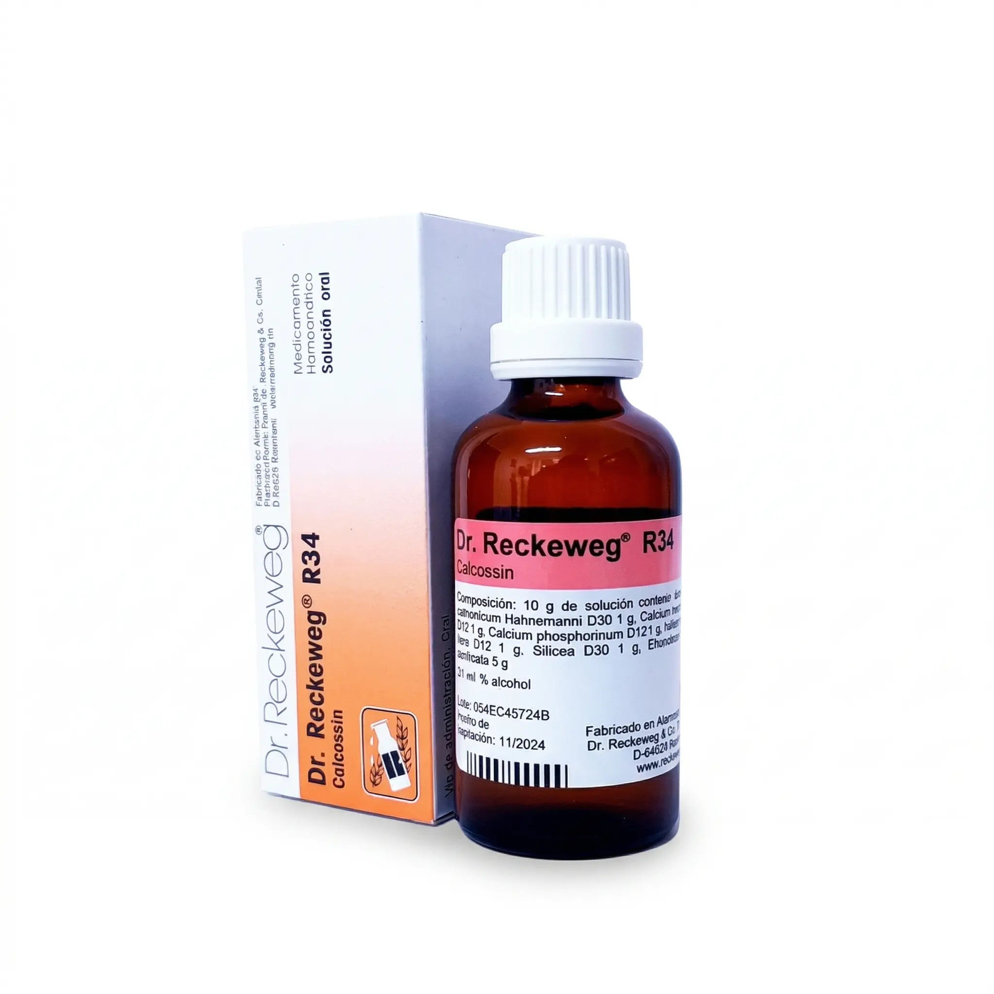 R34 Calcossin Reckeweg gotas 50 ml medicamento homeopático alemán Colombia