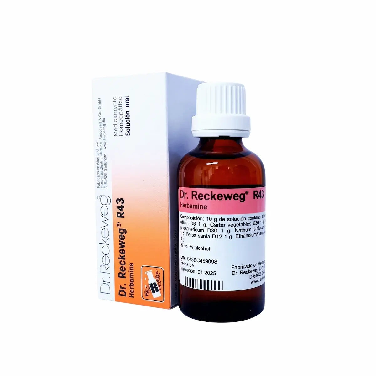 R43 Herbamine Reckeweg gotas 50 ml medicamento homeopático alemán Colombia