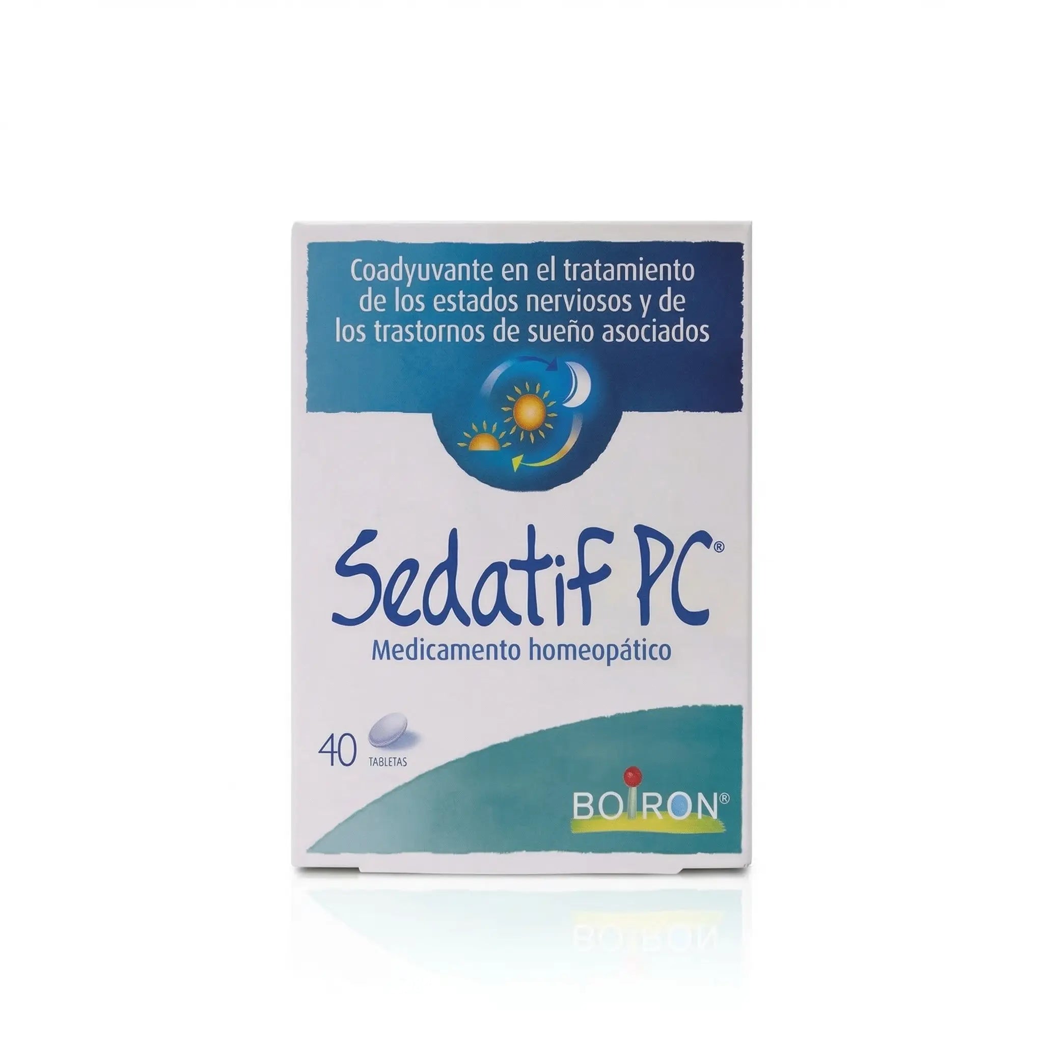Sedatif PC Boiron tabletas x40 medicamento homeopático ansiedad estrés Colombia