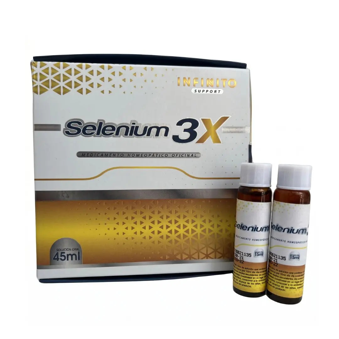 Selenium 3X viales bebibles medicamento homeopático oficinal elaborado por H&V Farmacia Homeopática y distribuido por Alternativ S.A.S.